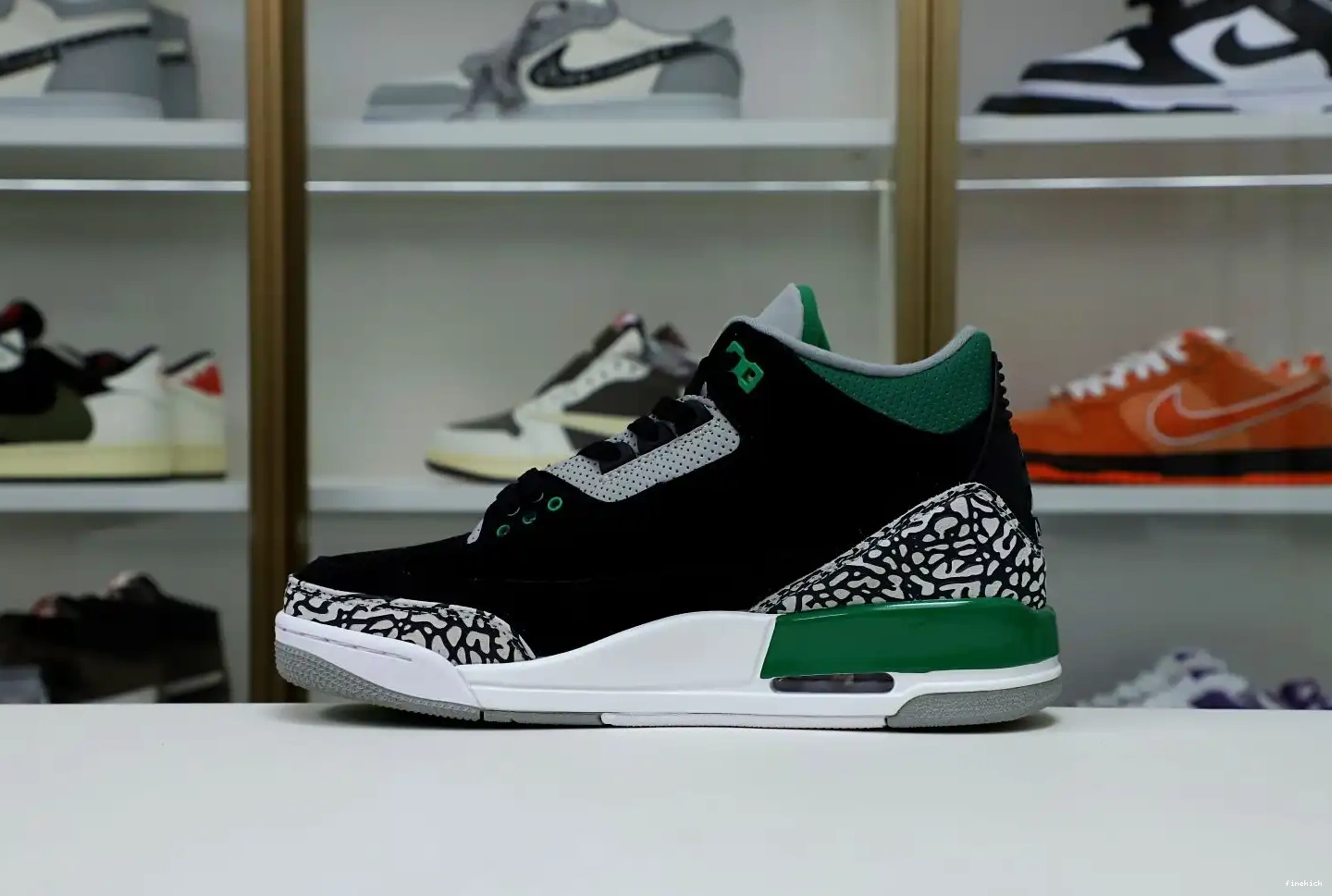 GREEN PINE JORDAN 3 AIR 0504